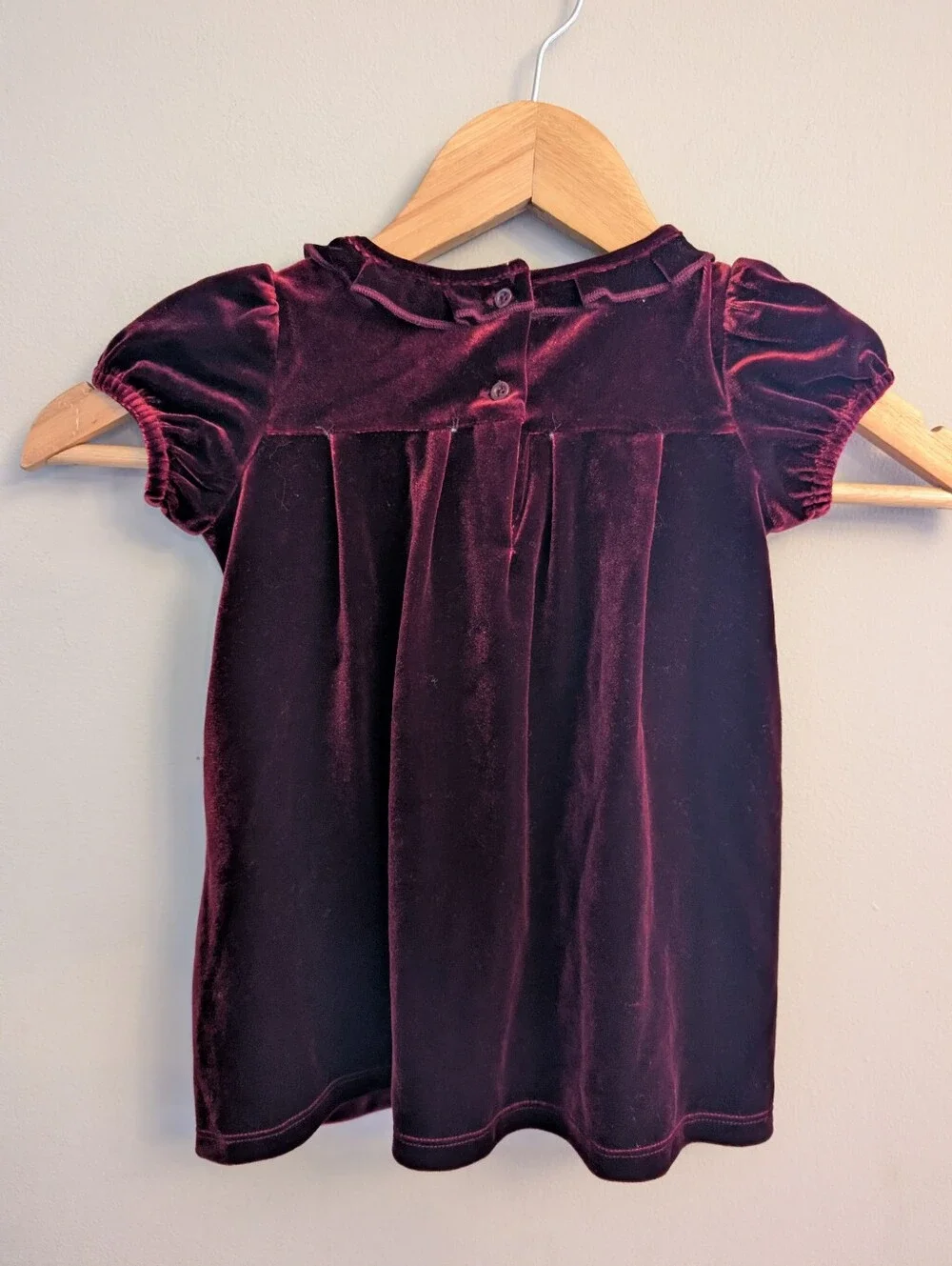 Baby Gap Red Velvet Holiday Dress Size 12m